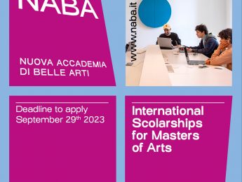 สถาบันนาบา โรงเรียนสอนด้านศิลปกรรมอันดับ 1 ของอิตาลี เปิดรับสมัครชิงทุนใหญ่ “NABA Postgraduate International Scholarships ‘Portfolio Contest’: February 2024 Intake” ในทุกหลักสูตรปริญญาโท แบบ 2 ปี