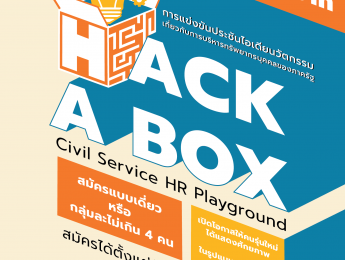 สำนักงาน ก.พ. เปิดรับสมัครผู้สนใจเข้าร่วมการแข่งขันประชันไอเดียนวัตกรรมเกี่ยวกับการบริหารทรัพยากรบุคคลของภาครัฐ หัวข้อ Hack a Box: Civil Service HR Playground ในรูปแบบการแข่งขันแฮกกะธอน (Hackathon)
